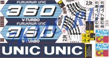 Комплект наклеек для КМУ Unic UR 360